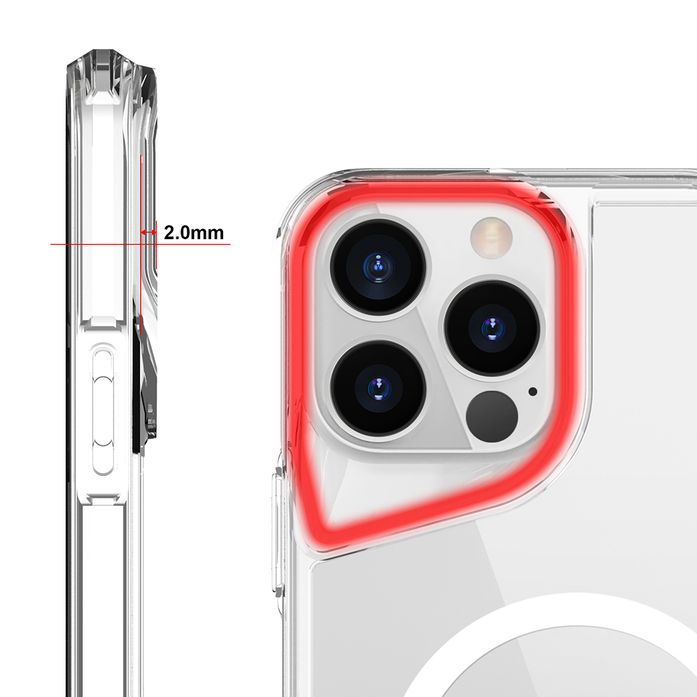 Apple iPhone 13 Pro Max Uyumlu Kılıf Zore M-safe Şarj Özellikli T-Max M-safe Kapak - 3