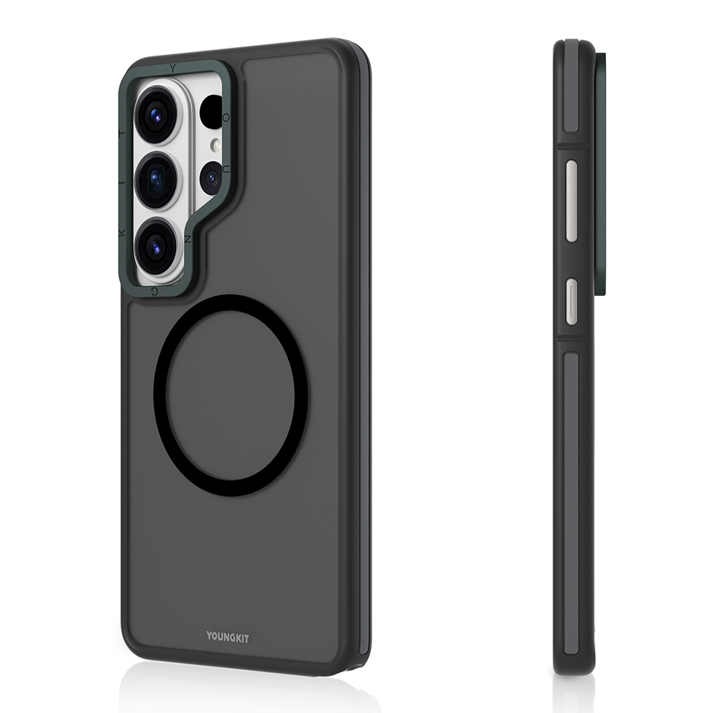 Samsung Galaxy S26 Ultra Uyumlu Kılıf M-safe Şarj Özellikli Youngkit Rock Sand Serisi Kapak - 1