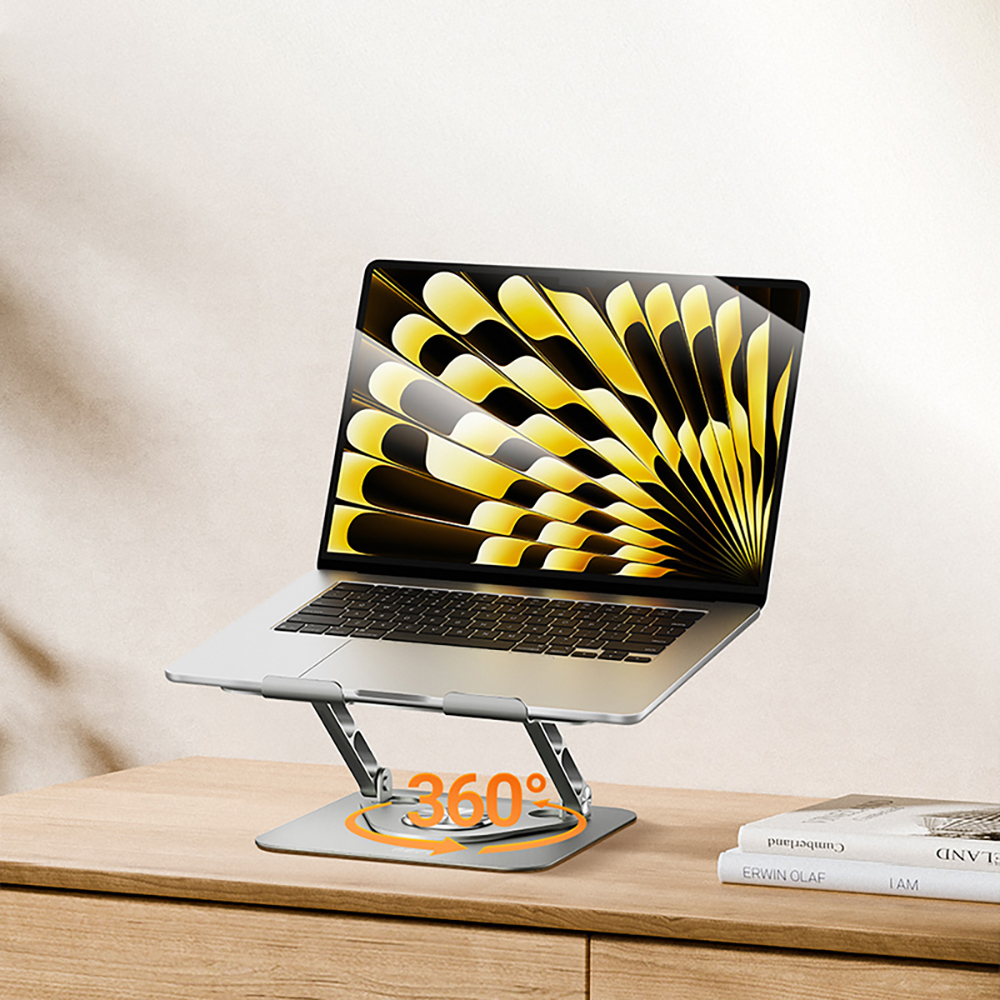 Recci RHO-M25 360 Derece Dönebilen Katlanabilir Laptop Standı - 6