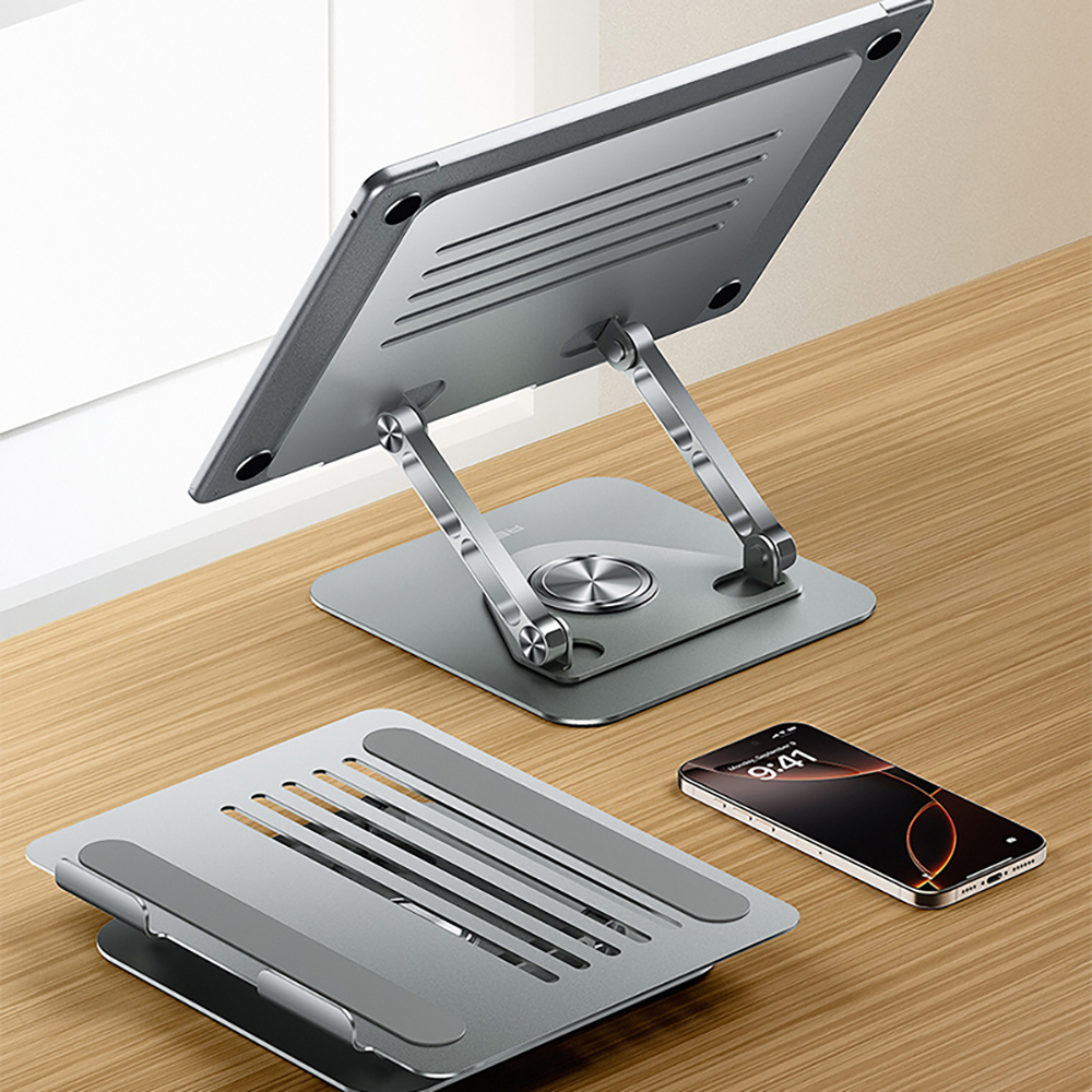 Recci RHO-M25 360 Derece Dönebilen Katlanabilir Laptop Standı - 9