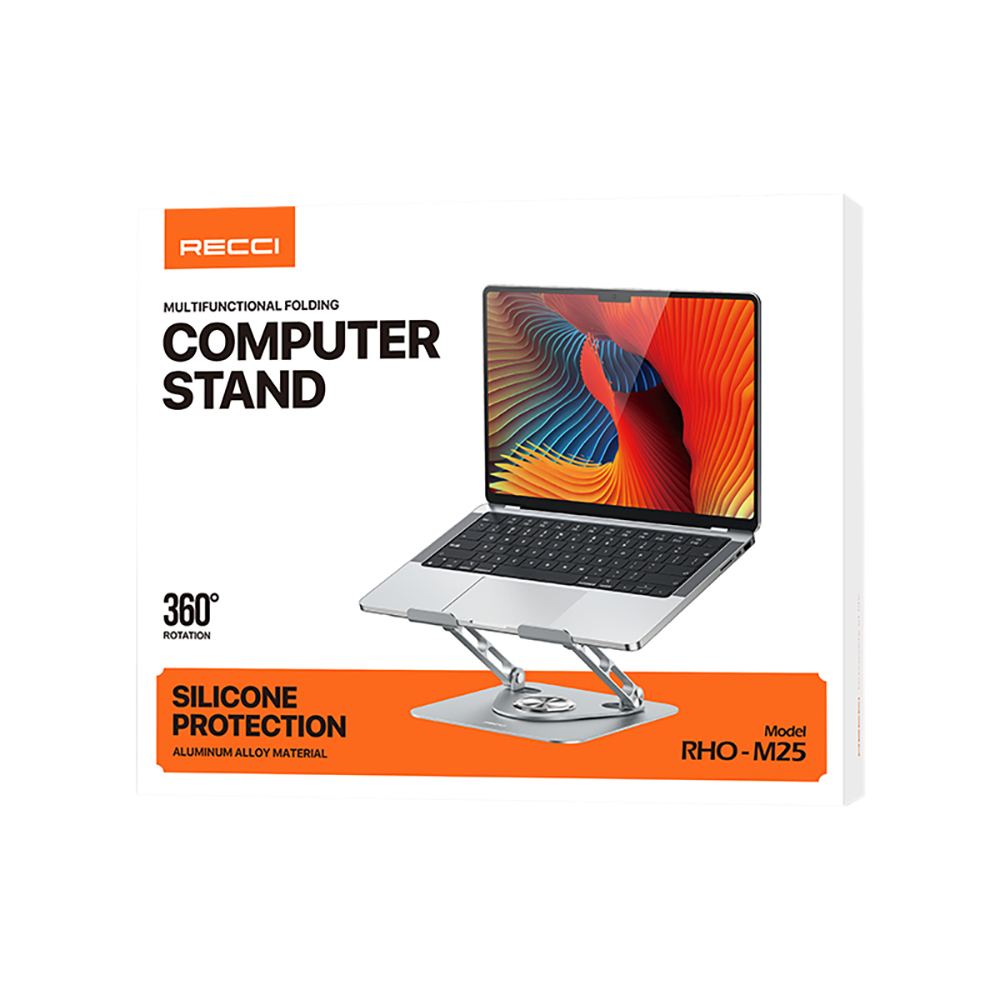 Recci RHO-M25 360 Derece Dönebilen Katlanabilir Laptop Standı - 10