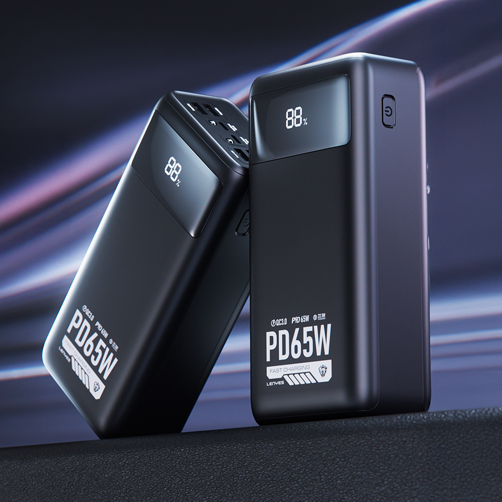 Lenyes PX591D Pro Hızlı Şarj Özellikli Dijital LED Göstergeli Taşınabilir Powerbank 65W 50000mAh - 2