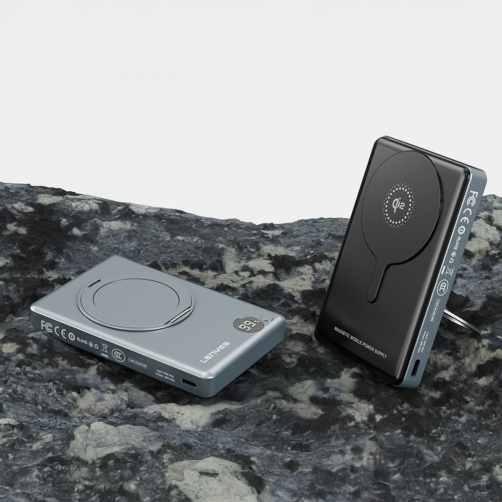 Lenyes PW1013D PD 30W Dijital LED Göstergeli Qi2 Teknolojili Standlı Kablosuz Şarj Özellikli Wireless Powerbank 15W 10000mAh - 3