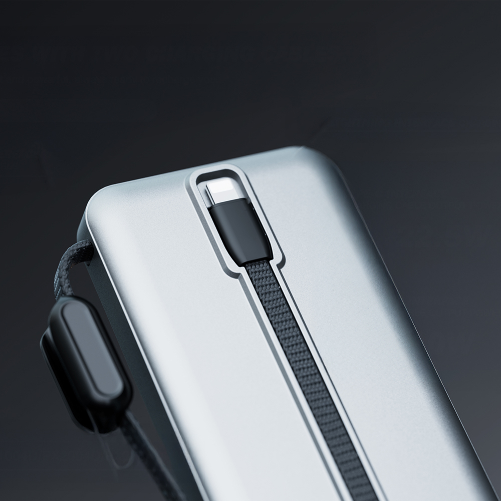 Lenyes PX2004D Dijital LED Ekranlı Lightning Kablolu Powerbank 22.5W 20.000mAh - 4