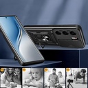Tecno Camon 40 Pro Uyumlu 4G Kılıf Magnetik Standlı Kamera Korumalı Zore Sürgülü Vega Kapak - 3