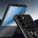Tecno Camon 40 Pro Uyumlu 4G Kılıf Magnetik Standlı Kamera Korumalı Zore Sürgülü Vega Kapak - 6