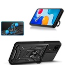 Xiaomi Redmi Note 11S Global Uyumlu Kılıf Magnetik Standlı Kamera Korumalı Zore Sürgülü Vega Kapak - 4