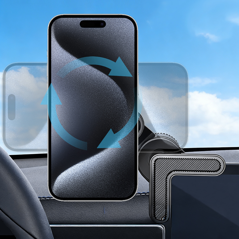 Go Des GD-HD341 V Köşeli Ayarlanabilir Magnetik Araç İçi Telefon Tutucu - 2