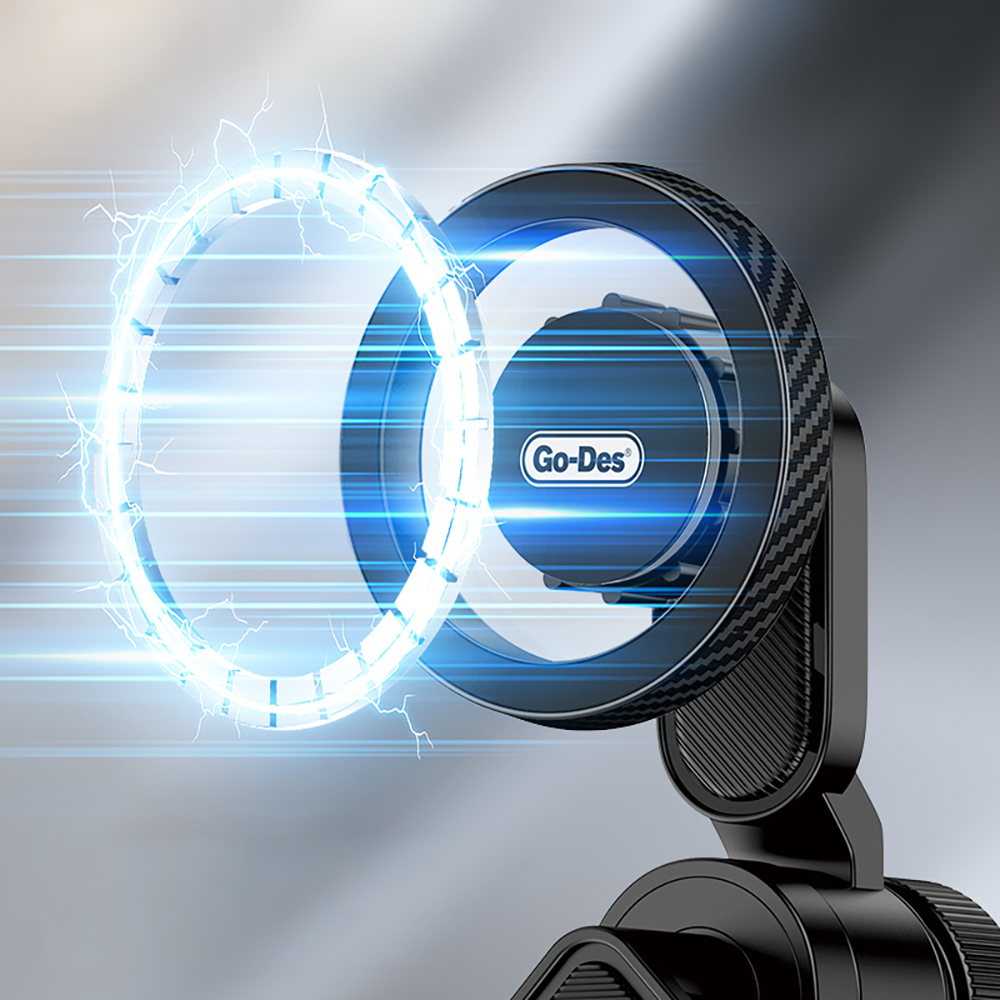 Go Des GD-HD341 V Köşeli Ayarlanabilir Magnetik Araç İçi Telefon Tutucu - 3