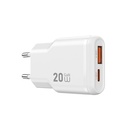 Wiwu Wi-G032 Essen Slim Serisi GaN Tech PD Hızlı Şarj Özellikli Şarj Başlığı 20W - 1