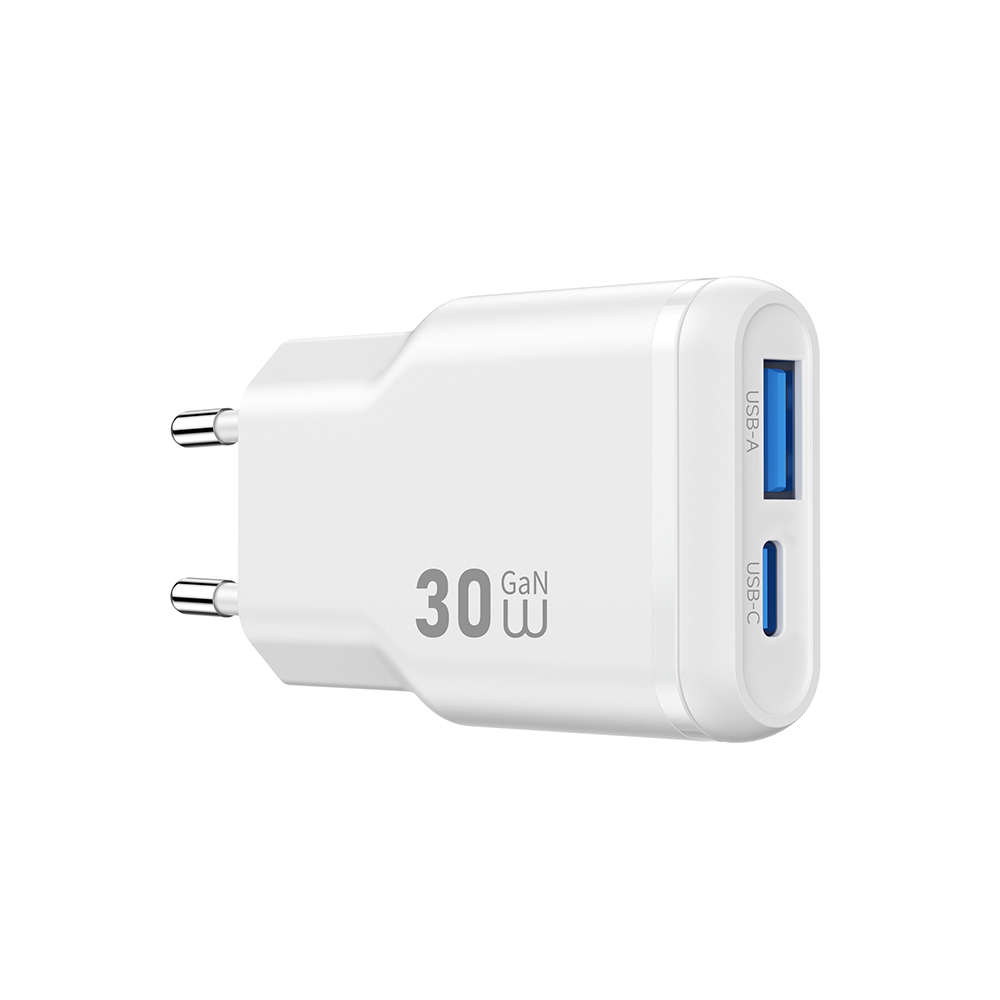 Wiwu Wi-G033 Essen Slim Serisi GaN Tech PD Hızlı Şarj Özellikli Şarj Başlığı 30W - 1
