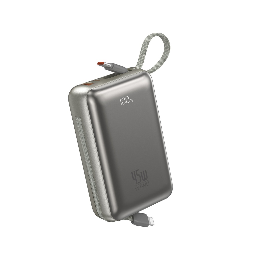 Wiwu AS-182 Galaxy Pro Max Serisi Type-C Lightning Çıkışlı Taşınabilir Powerbank PD 45W 20000mAh - 2