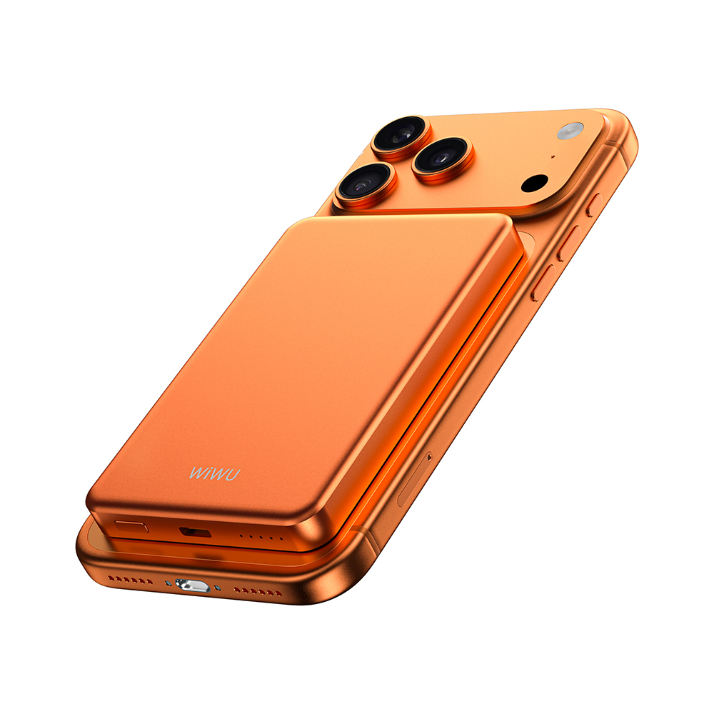 Wiwu P15 LED Işık Göstergeli Ultra İnce PD 20W Kablosuz Powerbank 5000mAh 15W - 4