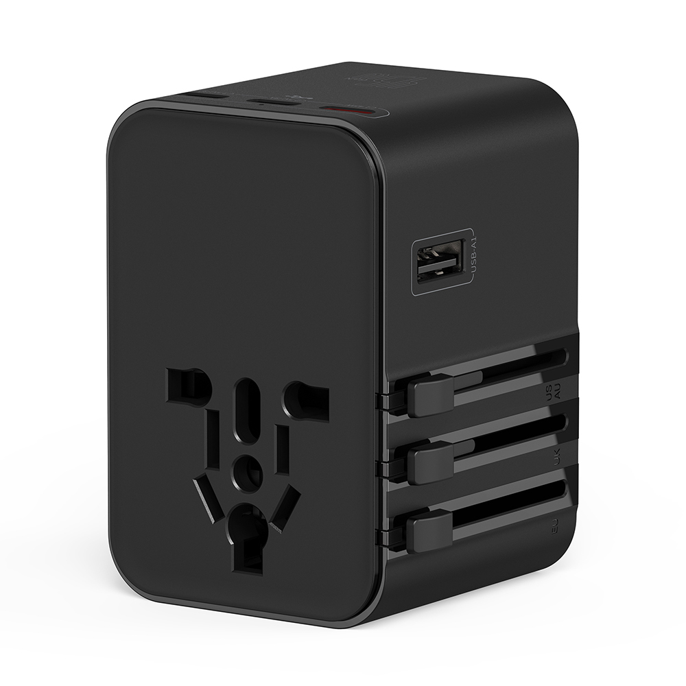 Wiwu Wi-UA006 Çoklu Universal TR/US/UK/AUS/EU Uyumlu Seyahat Şarj Adaptörü 45W - 2