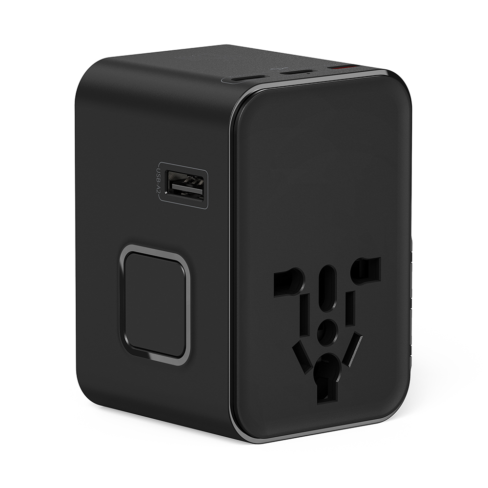 Wiwu Wi-UA006 Çoklu Universal TR/US/UK/AUS/EU Uyumlu Seyahat Şarj Adaptörü 45W - 3