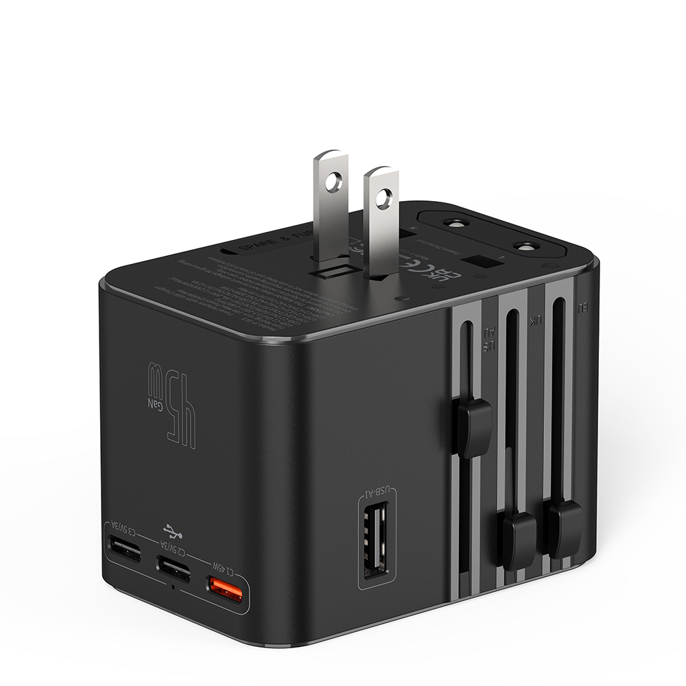 Wiwu Wi-UA006 Çoklu Universal TR/US/UK/AUS/EU Uyumlu Seyahat Şarj Adaptörü 45W - 10