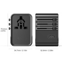 Wiwu Wi-UA006 Çoklu Universal TR/US/UK/AUS/EU Uyumlu Seyahat Şarj Adaptörü 45W - 14