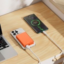 Wiwu P15-1 LED Işık Göstergeli Ultra İnce PD 20W Kablosuz Powerbank 10000mAh 15W - 6