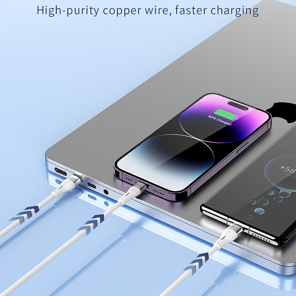 Recci RS11CL Type-C to Lightning PD Hızlı Şarj Özellikli Data ve Şarj Kablosu 20W 1M - 1