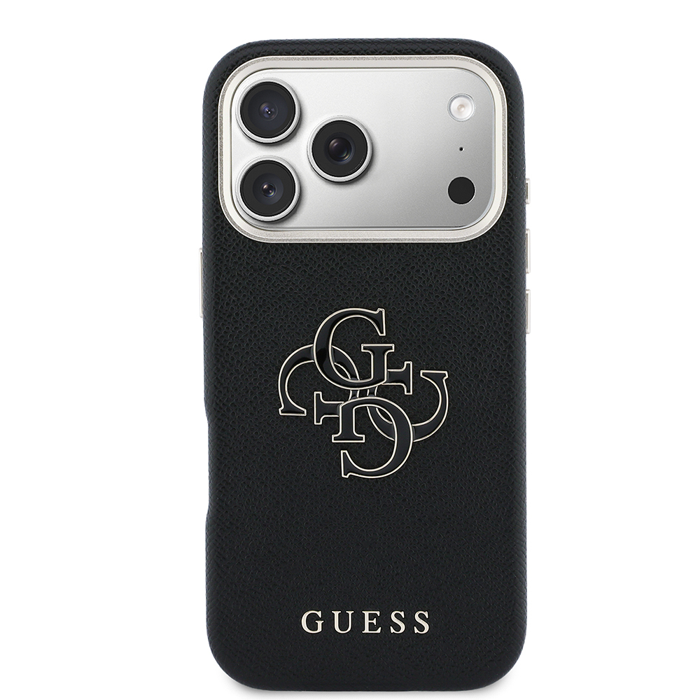 Apple iPhone 17 Pro Max Uyumlu Kılıf Guess Orjinal Lisanslı 4G Büyük Metal Kamera Çerçeveli PU Deri Resin Kapak - 2