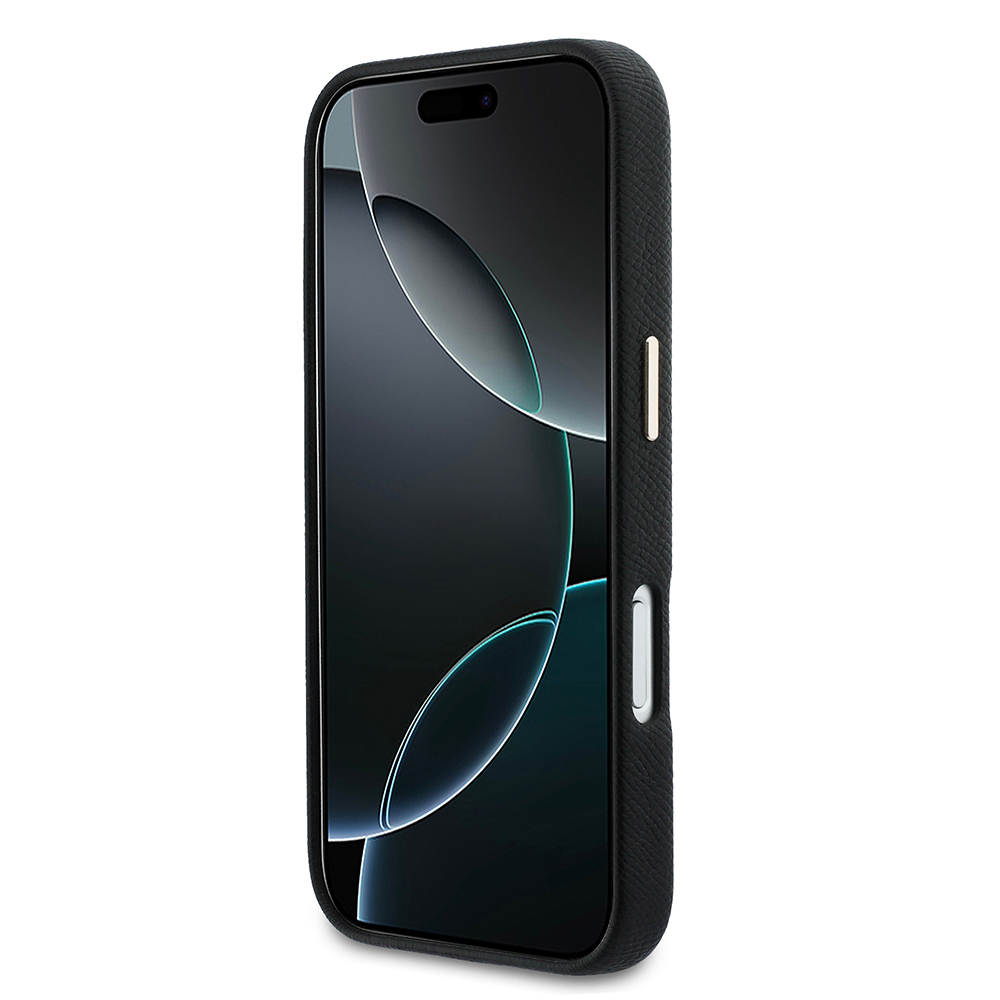 Apple iPhone 17 Pro Max Uyumlu Kılıf Guess Orjinal Lisanslı 4G Büyük Metal Kamera Çerçeveli PU Deri Resin Kapak - 4
