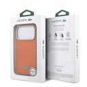 Apple iPhone 17 Pro Uyumlu Kılıf Lacoste Orjinal Lisanslı M-Safe Şarj Özellikli PVC Yarı Pike Desenli Arka Yüzey İkonik Timsah Dokuma Logolu Kapak - 7