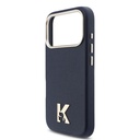 Apple iPhone 17 Pro Max Uyumlu Kılıf Karl Lagerfeld Orjinal Lisanslı M-safe Şarj Özellikli Gold Kamera Çerçeveli KHEAD Metal Logolu PU Deri Kapak - 5