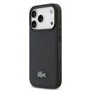 Apple iPhone 17 Pro Uyumlu Kılıf Lacoste Orjinal Lisanslı M-safe Şarj Özellikli PU Pike Desenli Metal Logolu Kapak - 1