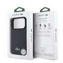 Apple iPhone 17 Pro Uyumlu Kılıf Lacoste Orjinal Lisanslı M-safe Şarj Özellikli PU Pike Desenli Metal Logolu Kapak - 7