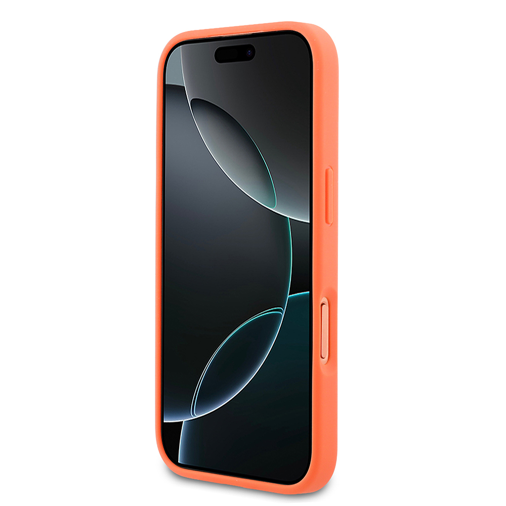 Apple iPhone 17 Pro Uyumlu Kılıf Lacoste Orjinal Lisanslı M-safe Şarj Özellikli PU Pike Desenli Metal Logolu Kapak - 4