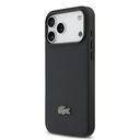 Apple iPhone 17 Pro Max Uyumlu Kılıf Lacoste Orjinal Lisanslı M-safe Şarj Özellikli PU Pike Desenli Metal Logolu Kapak - 1