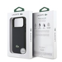 Apple iPhone 17 Pro Max Uyumlu Kılıf Lacoste Orjinal Lisanslı M-safe Şarj Özellikli PU Pike Desenli Metal Logolu Kapak - 7