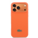 Apple iPhone 17 Pro Max Uyumlu Kılıf Lacoste Orjinal Lisanslı M-safe Şarj Özellikli PU Pike Desenli Metal Logolu Kapak - 2