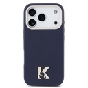 Apple iPhone 17 Pro Uyumlu Kılıf Karl Lagerfeld Orjinal Lisanslı M-safe Şarj Özellikli Gold Kamera Çerçeveli KHEAD Metal Logolu PU Deri Kapak - 2