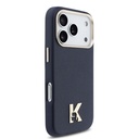 Apple iPhone 17 Pro Uyumlu Kılıf Karl Lagerfeld Orjinal Lisanslı M-safe Şarj Özellikli Gold Kamera Çerçeveli KHEAD Metal Logolu PU Deri Kapak - 3