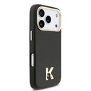Apple iPhone 17 Pro Uyumlu Kılıf Karl Lagerfeld Orjinal Lisanslı M-safe Şarj Özellikli Gold Kamera Çerçeveli KHEAD Metal Logolu PU Deri Kapak - 3