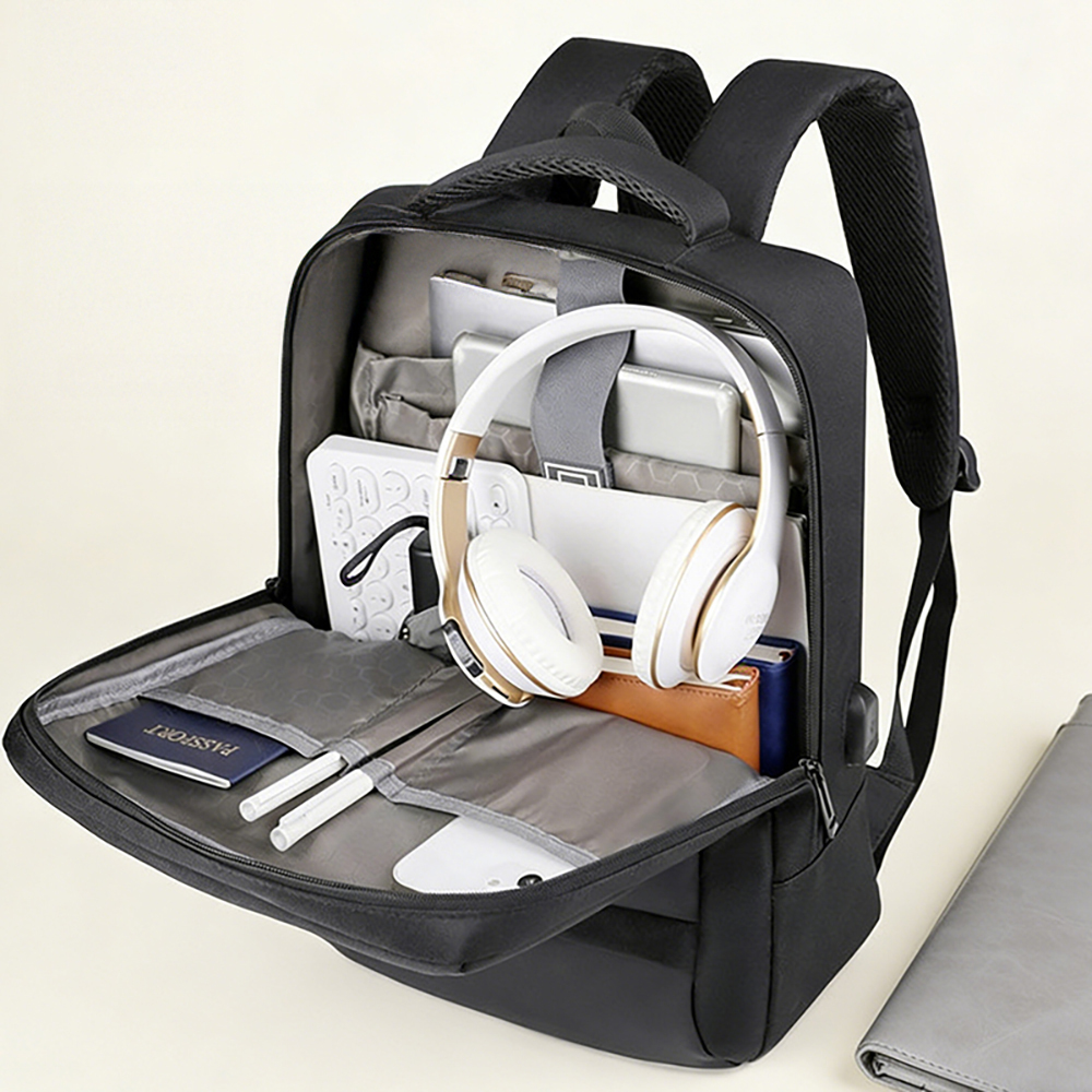 Go Des GD-6001 Nefes Alabilen Kumaş Şok Emici Omuz Askılı Laptop ve Notebook Sırt Çantası - 1