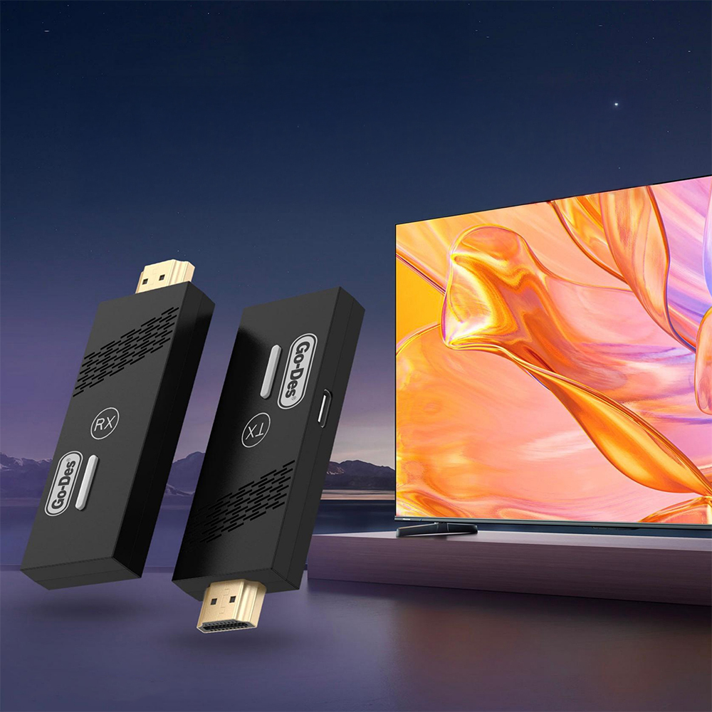 Go Des GD-DM568 Kablosuz HDTV Ultra HD 4K Görüntü Aktarıcı Adaptör - 2