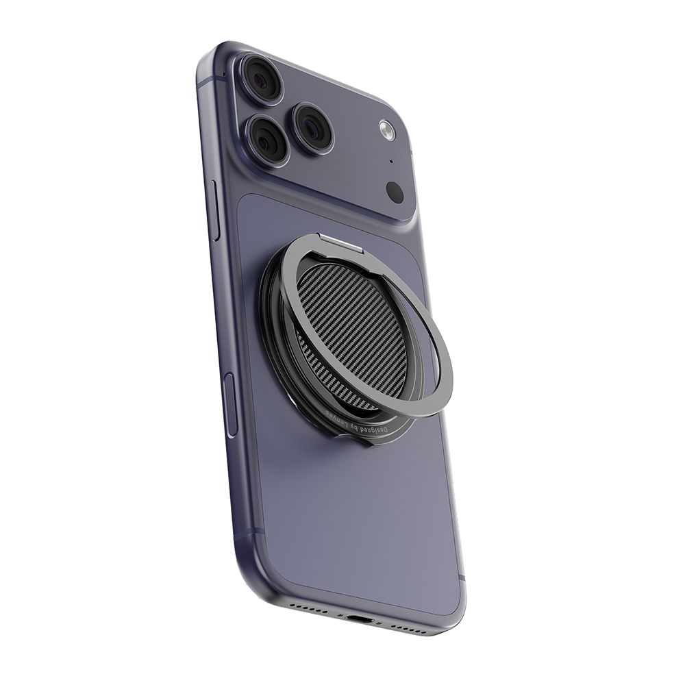 Lenyes CR212 Aramid Fiber 360 Derece Dönebilen Magnetik Ring Stand Telefon Tutucu - 1