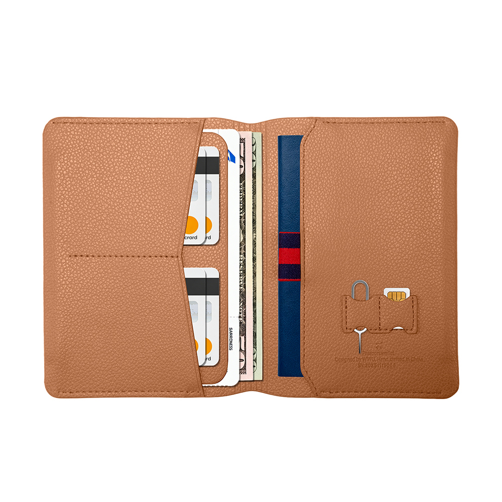 Wiwu Master Passport Wallet Pasaport RFID Özellikli Kart ve Sim Bölmeli PU Deri Cüzdan - 6