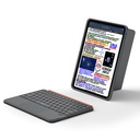 Apple iPad 10.9 2022 Uyumlu (5.Nesil) Wiwu MK-005 Combo 3in1 Kalem Bölmeli Klavyeli Standlı Kılıf - 3