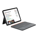 Apple iPad 10.9 2022 Uyumlu (5.Nesil) Wiwu MK-005 Combo 3in1 Kalem Bölmeli Klavyeli Standlı Kılıf - 7