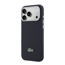 Apple iPhone 17 Pro Max Uyumlu Kılıf Lacoste Orjinal Lisanslı M-Safe Şarj Özellikli PVC Yarı Pike Desenli Arka Yüzey İkonik Timsah Dokuma Logolu Kapak - 1
