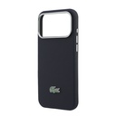 Apple iPhone 17 Pro Max Uyumlu Kılıf Lacoste Orjinal Lisanslı M-Safe Şarj Özellikli PVC Yarı Pike Desenli Arka Yüzey İkonik Timsah Dokuma Logolu Kapak - 5