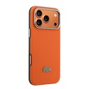 Apple iPhone 17 Pro Max Uyumlu Kılıf Lacoste Orjinal Lisanslı M-Safe Şarj Özellikli PVC Yarı Pike Desenli Arka Yüzey İkonik Timsah Dokuma Logolu Kapak - 3