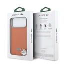 Apple iPhone 17 Pro Max Uyumlu Kılıf Lacoste Orjinal Lisanslı M-Safe Şarj Özellikli PVC Yarı Pike Desenli Arka Yüzey İkonik Timsah Dokuma Logolu Kapak - 7