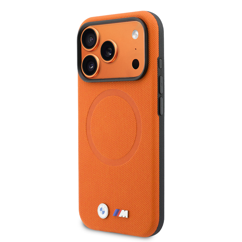 Apple iPhone 17 Pro Max Uyumlu Kılıf BMW Orjinal Lisanslı M-safe Şarj Özellikli Halka Tasarımlı M Logolu PU Deri Kapak - 1