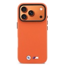 Apple iPhone 17 Pro Max Uyumlu Kılıf BMW Orjinal Lisanslı M-safe Şarj Özellikli Standlı Metal Kamera Çerçeveli M Logolu PU Deri Kapak - 2