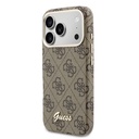 Apple iPhone 17 Pro Max Uyumlu Kılıf Guess Orjinal Lisanslı M-safe Şarj Özellikli Script Yazı Logolu 4G Desenli Kapak - 1