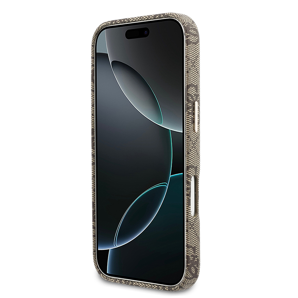 Apple iPhone 17 Pro Max Uyumlu Kılıf Guess Orjinal Lisanslı M-safe Şarj Özellikli Script Yazı Logolu 4G Desenli Kapak - 4